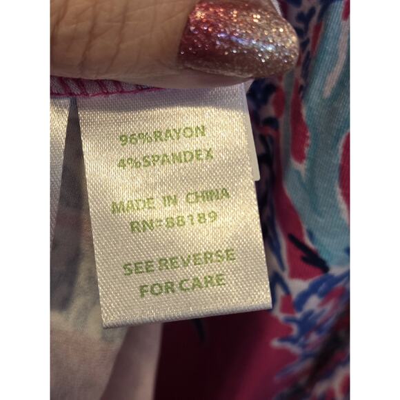 Lilly Pulitzer Sloane Maxi Dress Capri Pink Samba Tropical Beachy Boho | L EUC - Picture 9 of 10